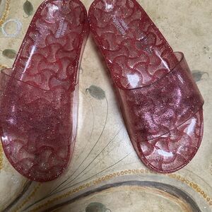 Urban Outfitters Pink Glitter Slides